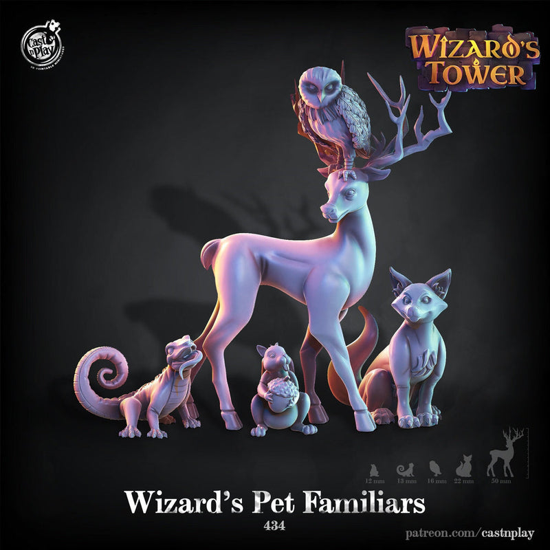Cute Animal Familiares | 28mm,32mm, 75mm Scale | Ranger Animal NPC Miniature | Dungeons and Dragons | Pathfinder Miniatures | DnD dog mini | - Only-Games