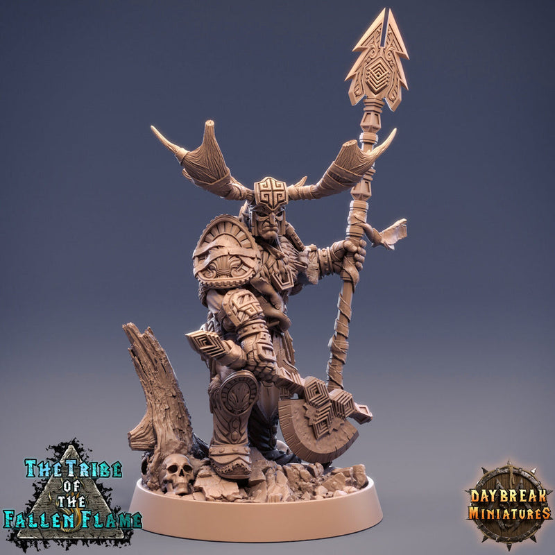 Druid Cleric Player Character | Hobgoblin Shaman | 28mm, 32mm, 75mm Scale Resin Miniature | Dungeons and Dragons | Daybreak  Miniatures - Only-Games