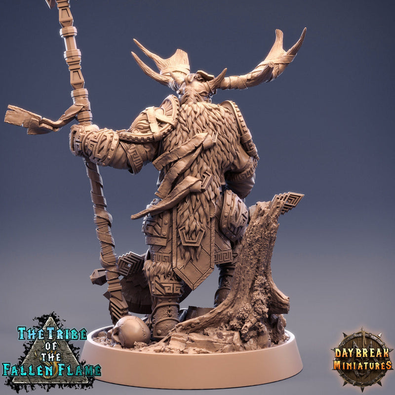Druid Cleric Player Character | Hobgoblin Shaman | 28mm, 32mm, 75mm Scale Resin Miniature | Dungeons and Dragons | Daybreak  Miniatures - Only-Games