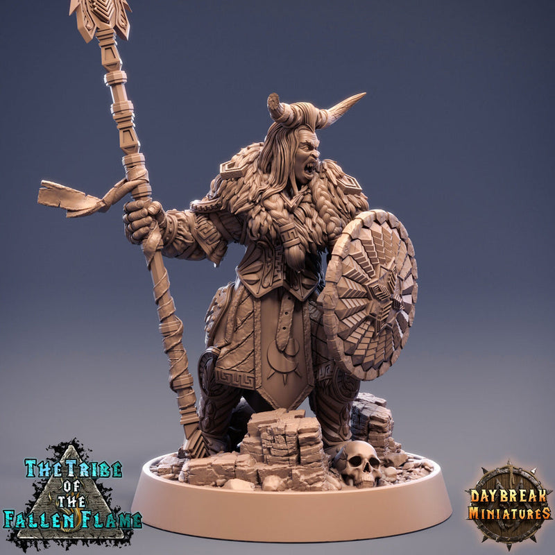 Female Hobgoblin Fighter Warrior| 28mm, 32mm, 75mm Scale Resin Miniature | Dungeons and Dragons | Daybreak  Miniatures - Only-Games