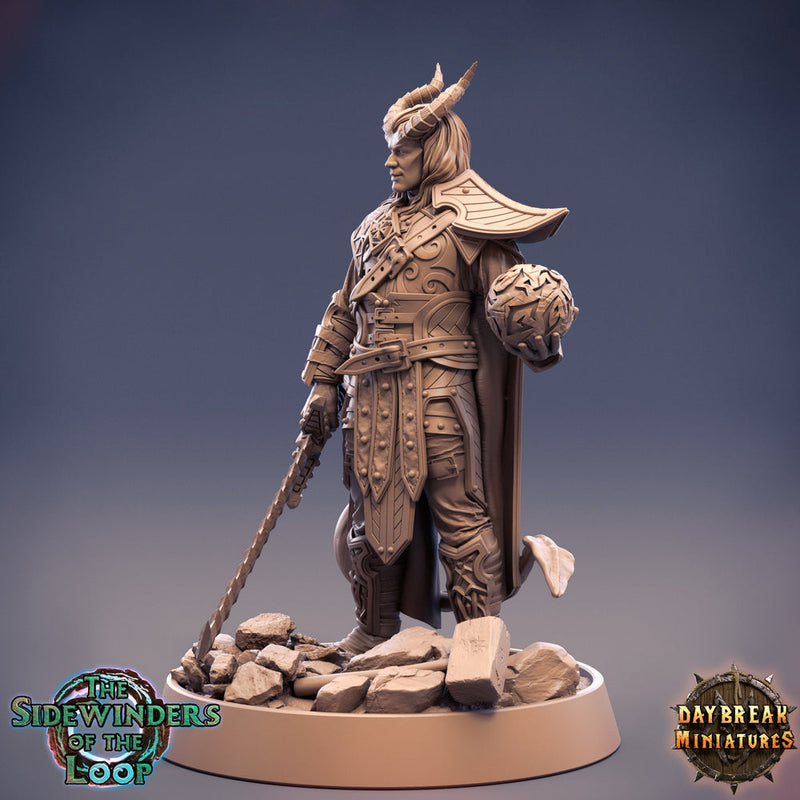 Tiefling Warlock Pact of the Blade Cambion | 28mm, 32mm, 75mm Scale Resin Miniature | Dungeons and Dragons | Pathfinder | - Only-Games