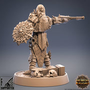 Female Vampire Warrior crossbow and shield | 28mm, 32mm, 75mm Scale | Dungeons and Dragons | Pathfinder |  Strahd | - Only-Games