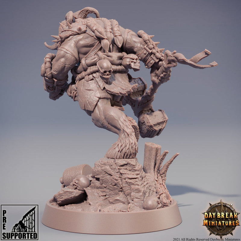 Beastman - Minotaur -Yakfolk  | 28mm, 32mm,54mm, 75mm, 100mm Scale Resin Miniature | Dungeons and Dragons Miniatures | Pathfinder | - Only-Games