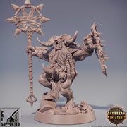 Beastman - Minotaur -Yakfolk  | 28mm, 32mm, 75mm Scale Resin Miniature | Dungeons and Dragons Miniatures | Pathfinder | - Only-Games