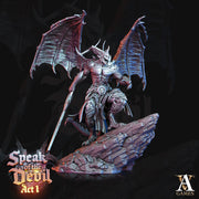 Greater Devil - Horned Devil, Demon Lord | 4 sizes: 35mm,50mm,60mm,75mm Base | Out of the Abyss | Dungeons & Dragons 5e RPG | TPG Wargames - Only-Games