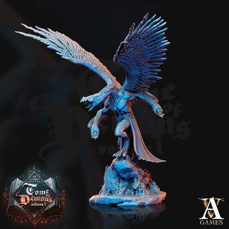 Demon Lord | 180mm |  Wingspan 170mm  | Dungeons and Dragons | Archvillain Games | Miniatures Wargames - Only-Games