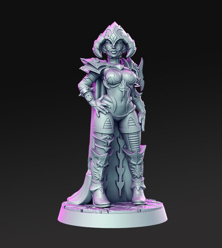 Female Human Sorcerer | 28mm Scale | 32mm Scale | 75mm Scale  - Minis - D&D 5e - Pathfinder Sexy Figurine- RN Estudio - Only-Games