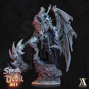Greater Devil Azazel Pit Fiend 150mm Tall | 60mm Base | 3d printed | Nine Hells| Dungeons and Dragons | Archvillain Games | Demon Statue - Only-Games