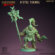 Orc Standard Bearer with sword | 28mm, 32mm, 75mm Scale Resin Miniature | Dungeons and Dragons | Pathfinder | - Only-Games