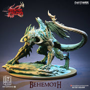 Behemoth Demonic Dragon Miniature | 100mm tall | 28mm/32mm scale |  | Dungeons and Dragons | Clay Cyanide | - Only-Games