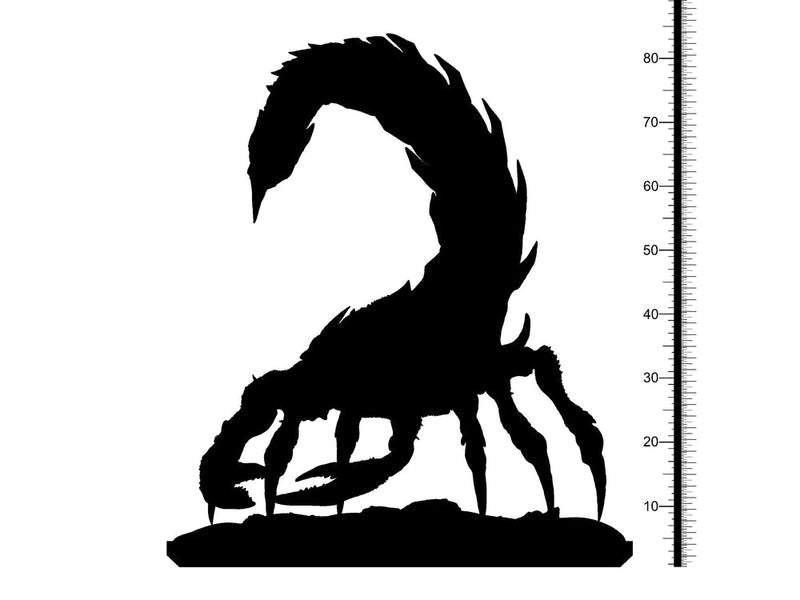 Giant Scorpion 100mm long. Available: 28mm and 32mm Scale | Heroic Scale |  - Minis - D&D 5e Desert of Desolation adventure | Clay Cyanide| - Only-Games