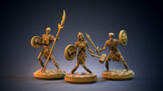Skeleton Warriors (3 different models) Giant Skeletons | 28mm, 32mm,75mm Scales | Resin Miniature | Dungeons and Dragons |Pathfinder | - Only-Games