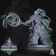 Dark Elf Archmage - Drow Wizard  | 28mm, 32mm, 75mm | DnD 5e Miniature | Miniature for Dungeons and Dragons |  Gromph Baenere mini | - Only-Games