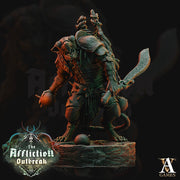 Wererat in Heavy Armor | Resin Miniature | Dungeons and Dragons | 28mm,32mm,57mm, 75mm, 100mm| Pathfinder ratfolk | D&D 5e | - Only-Games