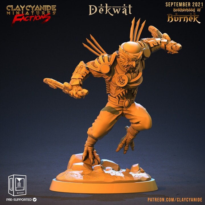 Owlfolk Rogue Assassin arakocra | 28mm, 32mm,75mm Scales | Resin Mini | Dungeons and Dragons | Figure for painting |Pathfinder |Clay Cyanide - Only-Games
