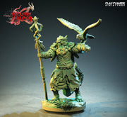 Dragonborn Druid, Wizard | 28mm, 32mm, 54mm,75mm, 100mm Scale Resin Miniature | Dungeons and Dragons | Pathfinder | - Only-Games