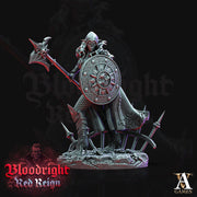 Female Vampire Fighter | 28mm, 32mm, 75mm | DnD 5e Miniature | Dungeons and Dragons | Strahd Revenloft Undead | Daughters Of Lilith | - Only-Games