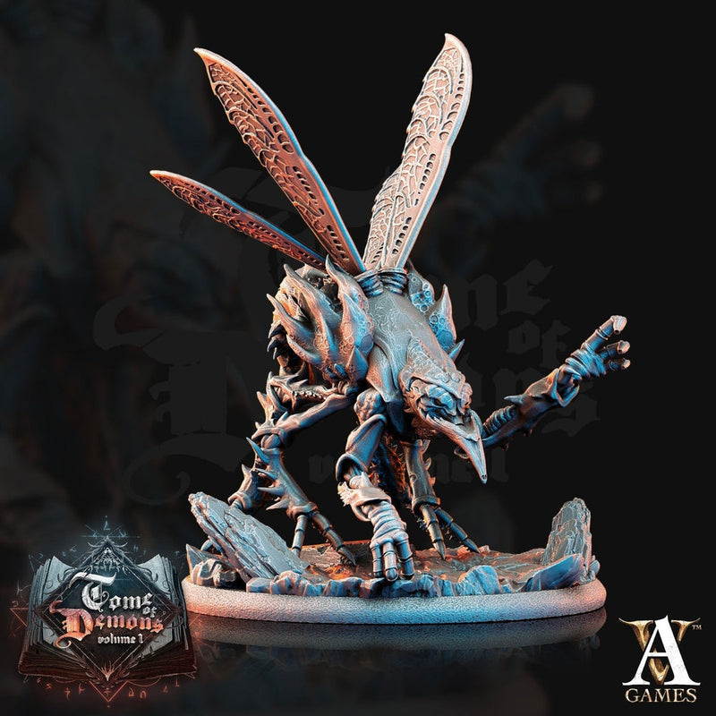 Chasme -Fly Demon -  Insect Tanar'ri interrogator Turterer | 65mm tall | 28mm & 32mm Scale | Out of the Abyss  | Dungeons and Dragons| - Only-Games