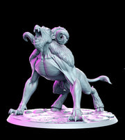 Giant Dire Ram 65mm tall ,80mm Base | Available: 28mm, 32mm,75mm Scale | Heroic Scale |  - Minis - D&D Pathfinder - Only-Games