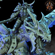 Ancient Gargantuan Dragon with Armor Rider Option | 90mm base. 150mm tall, Wingspan 260mm | Dragon Queen | Dungeons and Dragons | - Only-Games