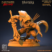 Owlfolk Fighter Ranger | 28mm, 32mm,54mm, 75mm, 100mm Scales | Resin | Dungeons and Dragons | Figure for painting |Pathfinder |Clay Cyanide - Only-Games