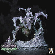 Female Drider Dark Elf Lolth Monstrosity | 28mm and 32mm scale. 65mm tall | DnD Miniature | Drow Rider | Miniature for Dungeons and Dragons| - Only-Games