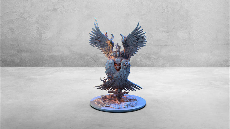 Cherubim Angel Celestial | 28mm, 32mm Scale | Resin Miniature | Dungeons and Dragons | Pathfinder | D&D 5e | Clay Cyanide - Only-Games