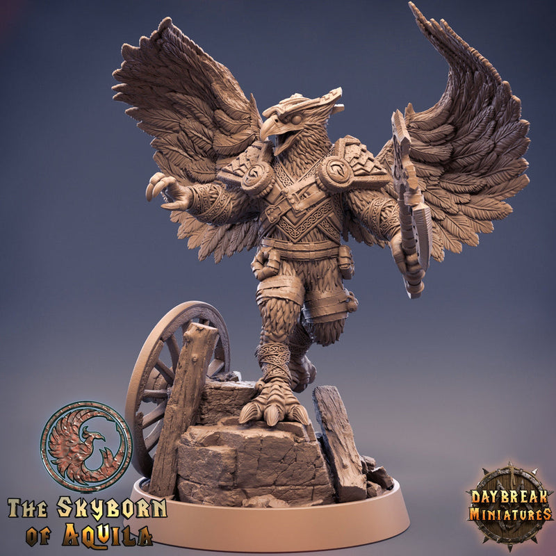 Aarakocra Fighter Ranger Barbarian | 28mm, 32mm, 75mm Scale Resin Miniature | Dungeons and Dragons | Daybreak  Miniatures - Only-Games