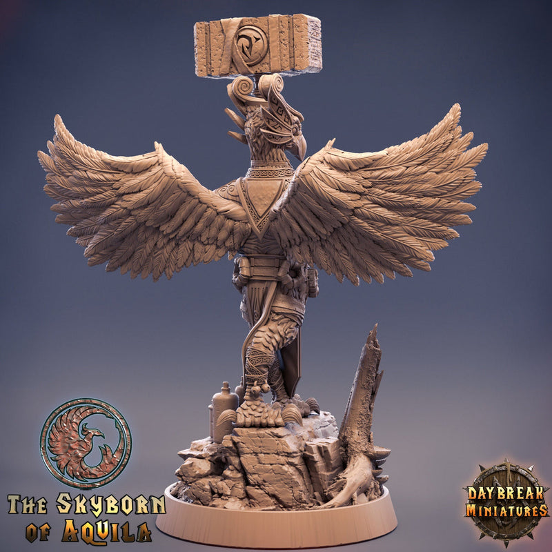 Aarakocra Cleric Paladin Fighter | 28mm, 32mm, 75mm Scale Resin Miniature | Dungeons and Dragons | Daybreak  Miniatures - Only-Games