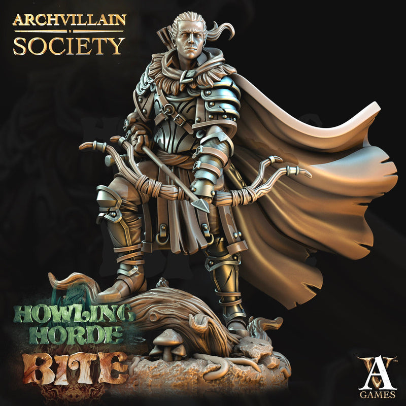 Elf Ranger Fighter | Elf Fighter | Miniature | 28mm Scale | 32mm Scale | 75mm Scale | Pathfinder Figure | DnD | Elf Figurine unpainted| - Only-Games