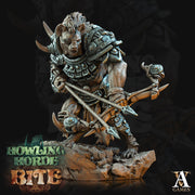 Gnoll Archer Sharpshooter Ranger | Resin Miniature | D and D | 28mm,32mm,54mm,75mm,100mm Scales | Pathfinder hyena humanoid | D&D 5e | - Only-Games