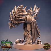 Oathbreaker Paladin Chaos Knight Unpainted Miniature | 28mm, 32mm, 75mm Scales | Dungeons and Dragons | Pathfinder | Daybreak Miniatures - Only-Games