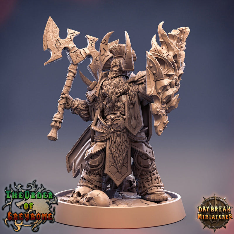 Oathbreaker Paladin Chaos Knight Unpainted Miniature | 28mm, 32mm, 75mm Scales | Dungeons and Dragons | Pathfinder | Daybreak Miniatures - Only-Games