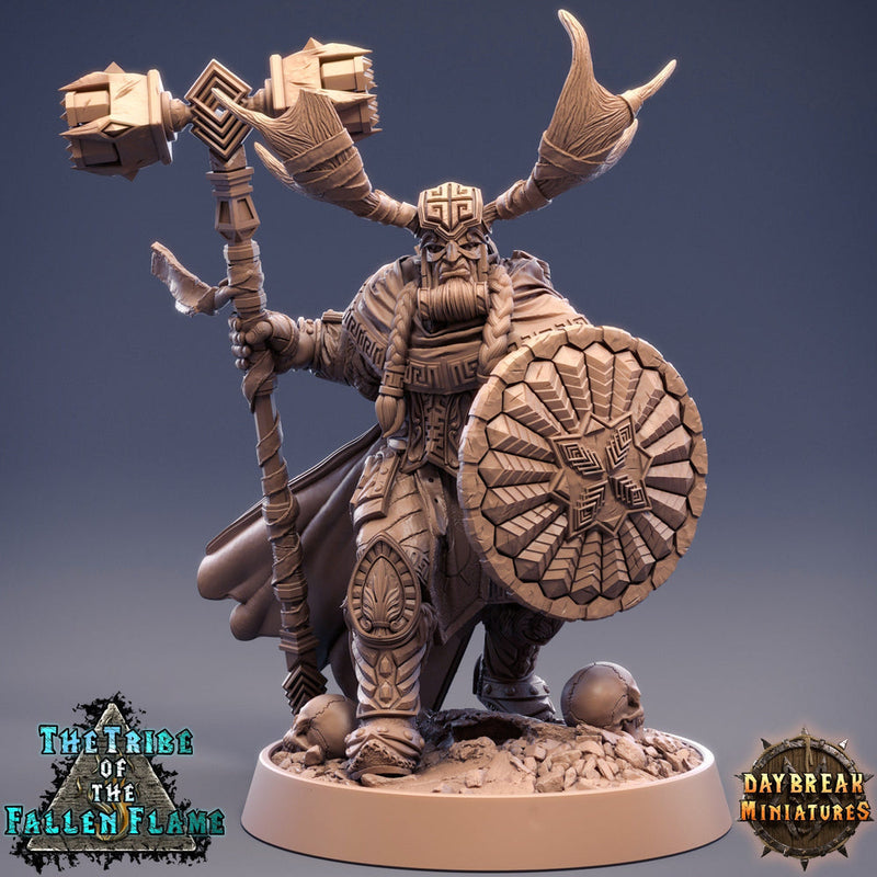 Druid Cleric Player Character | NPC Shaman | 28mm, 32mm, 75mm Scale Resin Miniature D&D 5e| Dungeons and Dragons | Daybreak  Miniatures - Only-Games