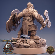 Female Dwarf Fighter | Dungeons and Dragons | 28mm,32mm,54mm, 75mm, 100mm Scales | Pathfinder Mini for Painting | Daybreak Miniatures - Only-Games