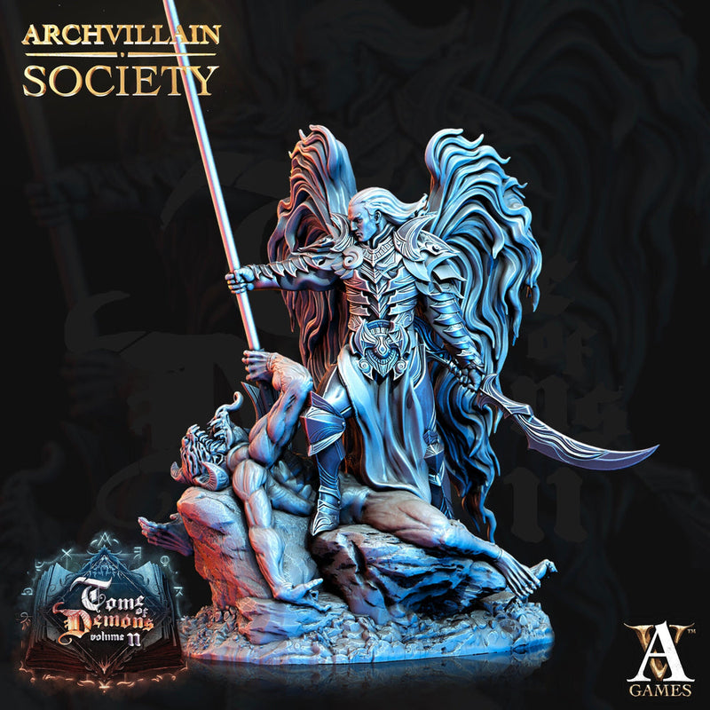 Battleforce Angel Paladin of Vengeance Celestial | 28mm, 32mm, 75mm Scales | Dungeons and Dragons 5e figure | Pathfinder | Archvillain Games - Only-Games