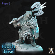 BearFolk Werebear Bard Skald | Available in 28mm,32mm,50mm,75mm Scales |Archvillain Games | Dungeons and Dragons |  Pathfinder | - Only-Games