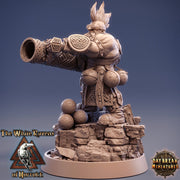 Dwarf Fighter Gunslinger Artificer Artillerist | Dand Dragons|28mm,32mm,54mm,75mm,100mm Scale|Pathfinder Painting|Daybreak Miniatures - Only-Games