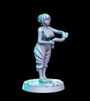 Pinup Sexy Female Peasant NPC | 28mm Scale | 32mm Scale Miniature | 75mm Scale | -Dungeons and Dragons - D&D 5e -  Pathfinder | RN Estudio - Only-Games