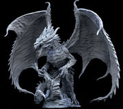 Steel Dragon Miniature - Waterdeep Dragon | Young, Mature & Ancient Sizes 240mm High - Wingspan 305mm | Dungeons and Dragons - Only-Games