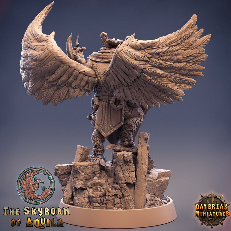 Aarakocra Fighter Eldritch Knight  Warlock | 28mm, 32mm, 75mm Scale Resin Miniature | Dungeons and Dragons | Daybreak  Miniatures - Only-Games