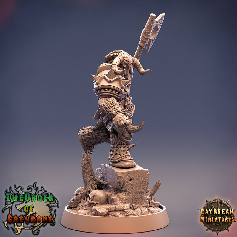 Oathbreaker Paladin Chaos Knight Unpainted Miniature | 28mm, 32mm, 75mm Scales | Dungeons and Dragons | Pathfinder | Daybreak Miniatures - Only-Games