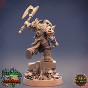Oathbreaker Paladin Chaos Knight Unpainted Miniature | 28mm, 32mm, 75mm Scales | Dungeons and Dragons | Pathfinder | Daybreak Miniatures - Only-Games