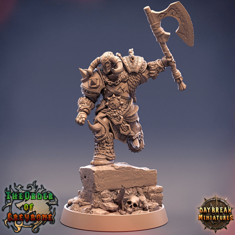 Oathbreaker Paladin Chaos Knight Unpainted Miniature | 28mm, 32mm, 75mm Scales | Dungeons and Dragons | Pathfinder | Daybreak Miniatures - Only-Games