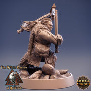Dwarf Fighter Axes | Dungeons and Dragons | 28mm,32mm,75mm Scales | Pathfinder Mini for Painting | Daybreak Miniatures - Only-Games