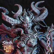 Fierna Arch Devil of Fire 128mm Tall | 85mm Base | Nine Hells | Daemon Prince | Dungeons and Dragons | Archvillain Games | Demon Statue - Only-Games