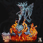 Fierna Arch Devil of Fire 128mm Tall | 85mm Base | Nine Hells | Daemon Prince | Dungeons and Dragons | Archvillain Games | Demon Statue - Only-Games