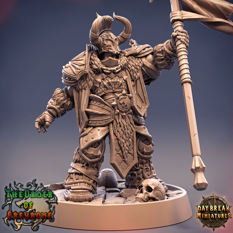 Oathbreaker Paladin Chaos Knight Unpainted Miniature | 28mm, 32mm, 75mm Scales | Dungeons and Dragons | Pathfinder | Daybreak Miniatures - Only-Games