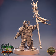 Oathbreaker Paladin Chaos Knight Unpainted Miniature | 28mm, 32mm, 75mm Scales | Dungeons and Dragons | Pathfinder | Daybreak Miniatures - Only-Games