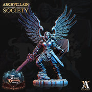 Female Angel Celestial Paladin of Vengeance | 28mm, 32mm, 75mm Scales | Dungeons and Dragons 5e | Pathfinder | Archvillain Games - Only-Games